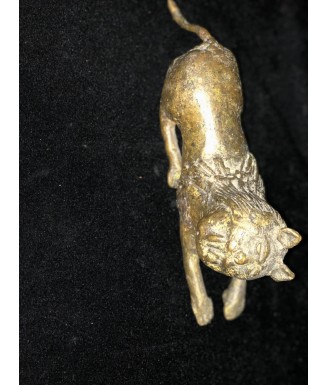 bronze de lion , art africain