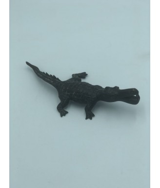 Bronze de crocodile , signé